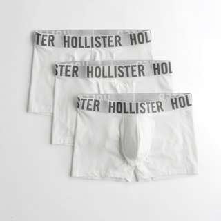 小麥代購 Hollister hco海鷗 白色經典款內褲全新3入組M/L號