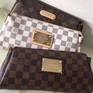 LV Louis Vuitton Sling & Clutch Bag