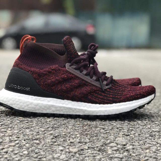 ADIDAS ULTRABOOST ATR MID MAROON GREY BROWN Men s Fashion