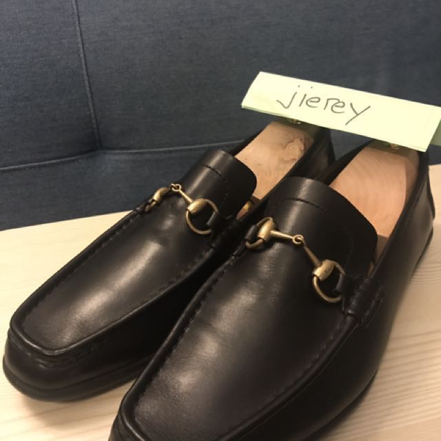 black gucci loafers mens
