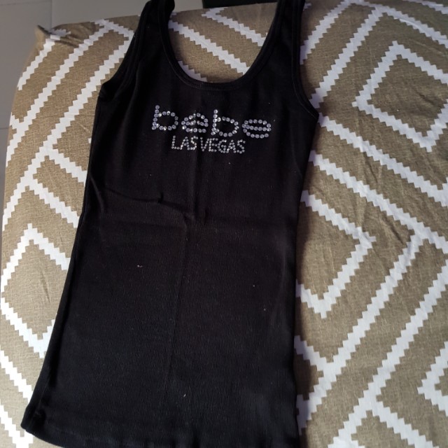 Black Bebe Tank Top Women S Fashion Tops Sleeveless On Carousell