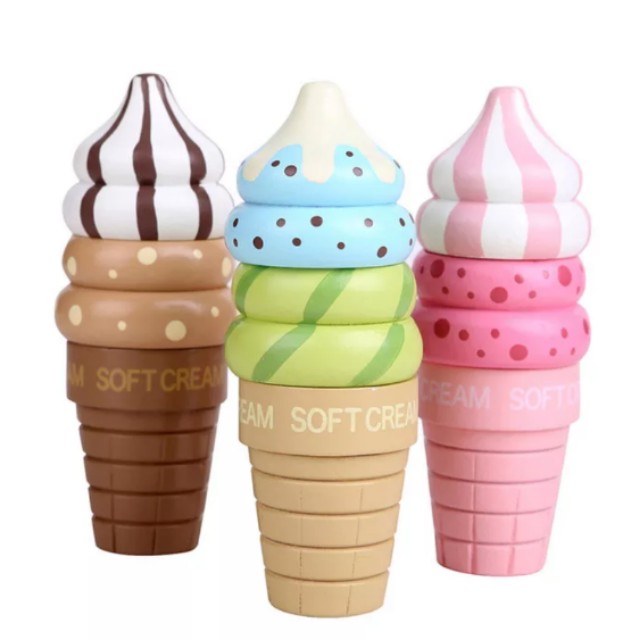 toy ice cream cone set