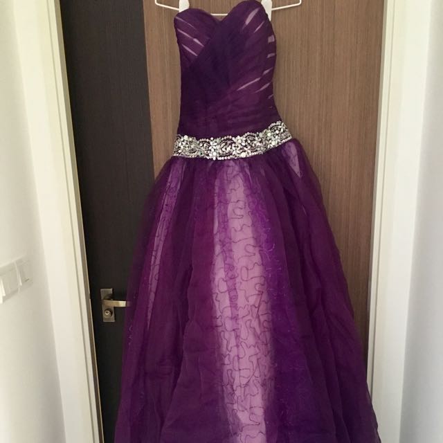 Royal Purple Wedding Dress