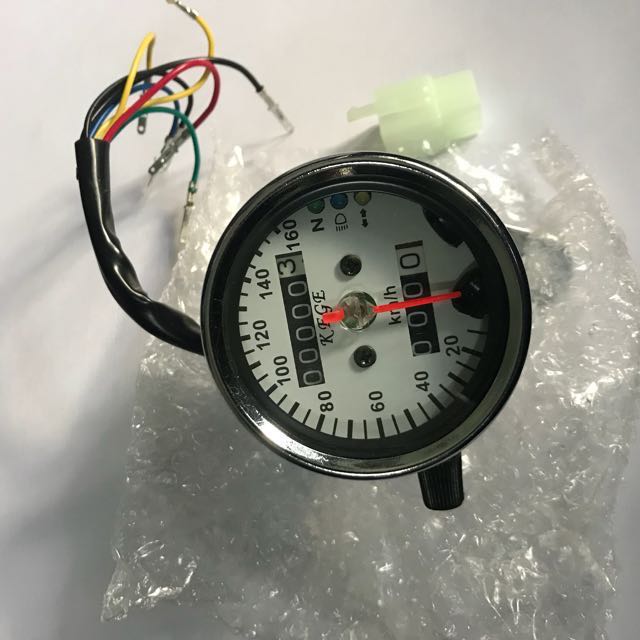 Cafe racer speedometer, Motorcycles, Motorcycle Accessories on Carousell