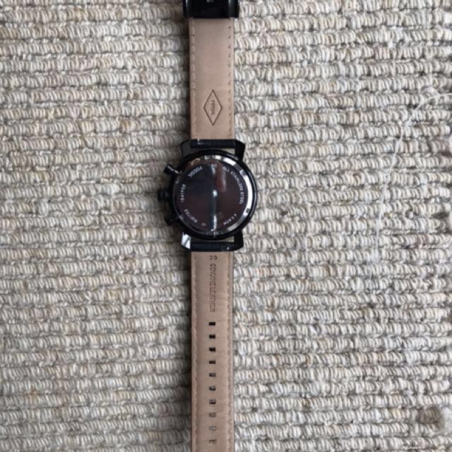 Fossil Rhett Chronograph Leather Watch 