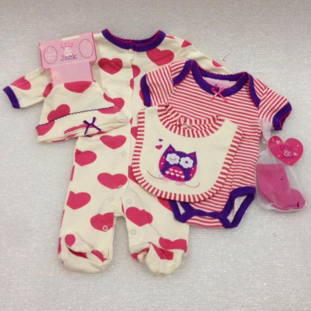 Lily Jack 5pc Outfit Set Owl Babies Kids Babies Apparel On