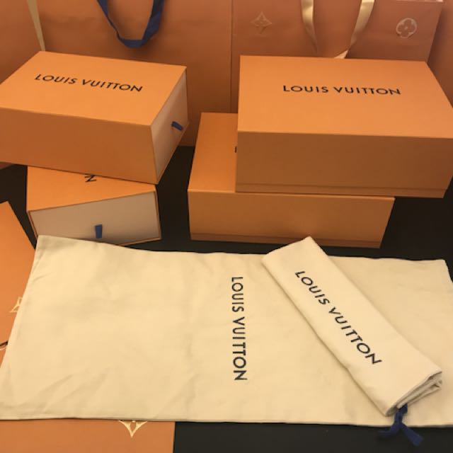 When I said I wanted a Louis Vuitton bag this isn't quite what I meant 😂 (paper  bags + empty boxes + 3 smallish dust cover bags) : r/DumpsterDiving