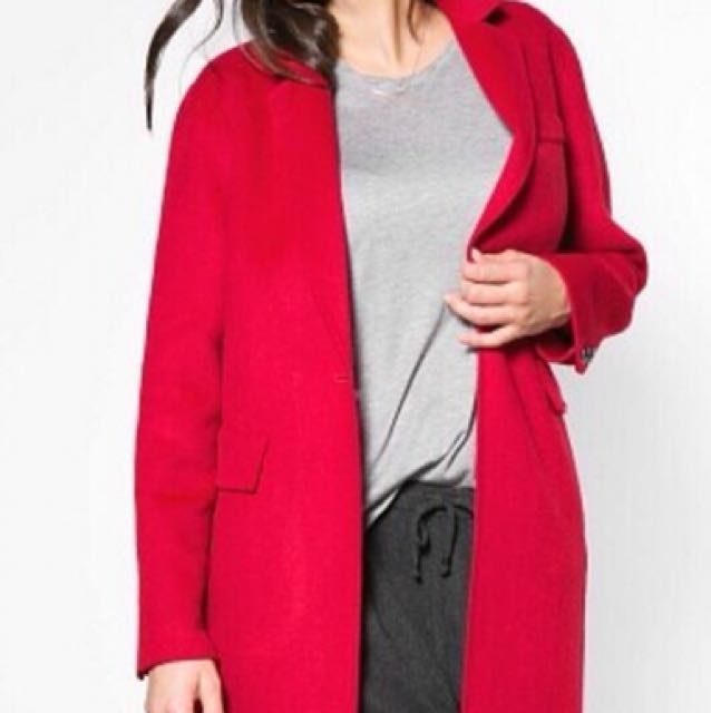 mango red jacket