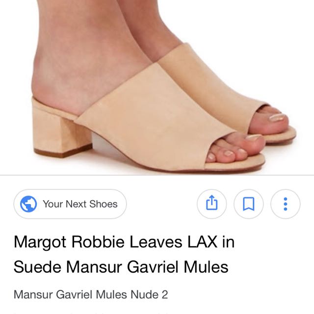 mansur gavriel suede slides