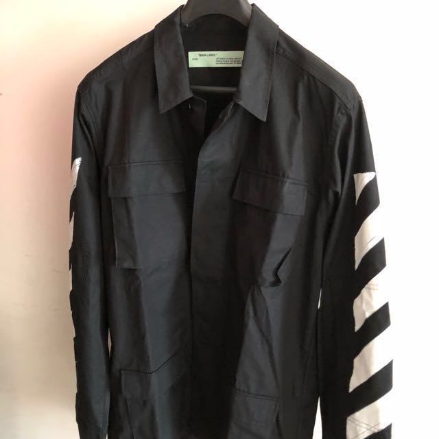 off white diagonal jacket