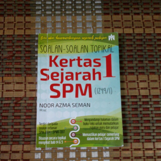 Spm Sejarah Kertas 1 Books Stationery Books On Carousell