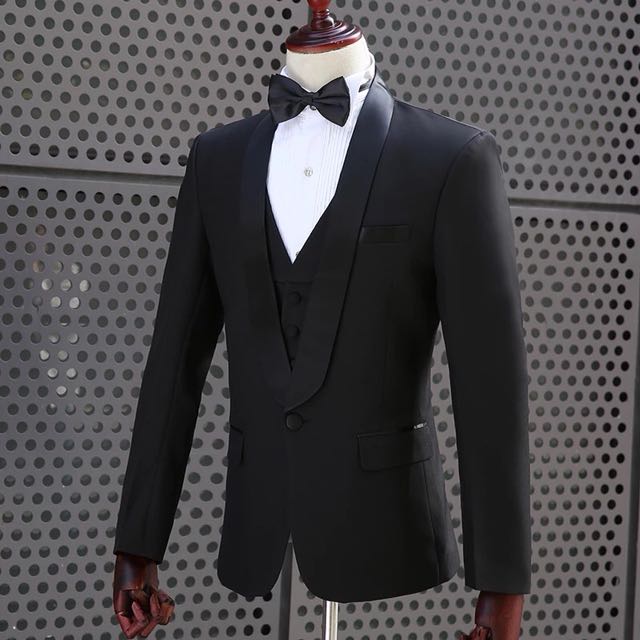 Tuxedo, Men's Fashion, Tops & Sets, Formal Shirts on Carousell