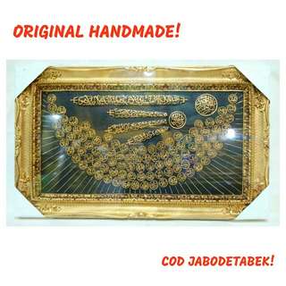 Kaligrafi Asmaul Husna Fiber Handmade Size 120x60 cm