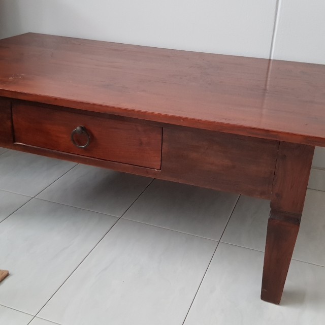 Antique Wooden Board Coffee Table Furniture Tables Chairs On Photo