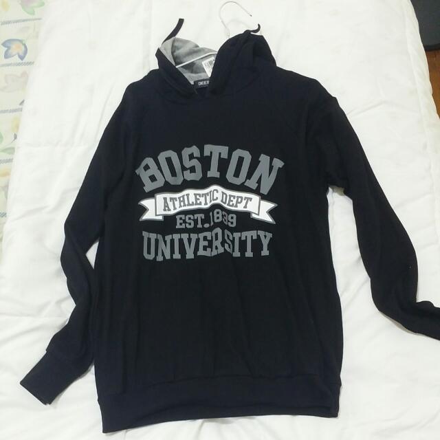 Boston University Hoodie Sweater Men S Fashion Clothes On Carousell