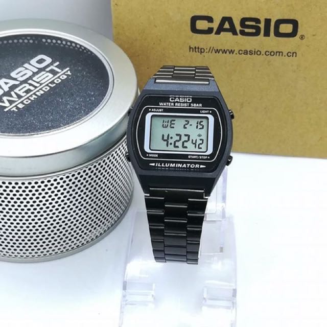 Casio vintage matte black online