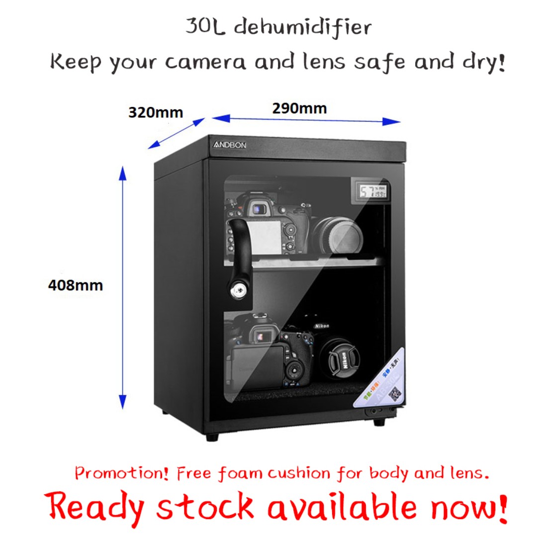 Dehumidifier Dry Cabinet Dry Box For Camera 30l Photography
