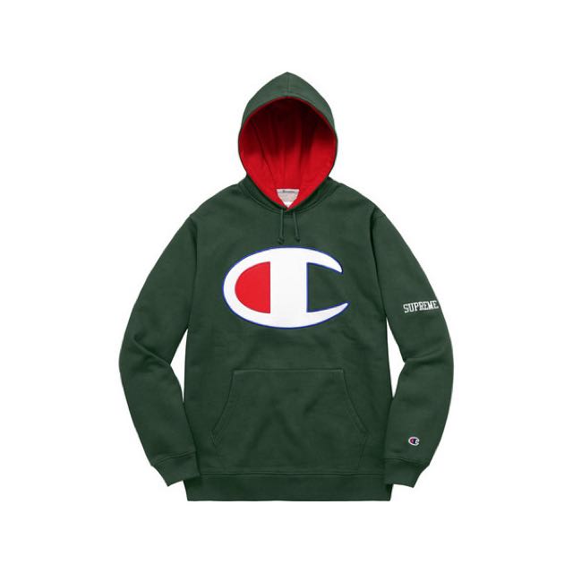 hoodie champion x supreme