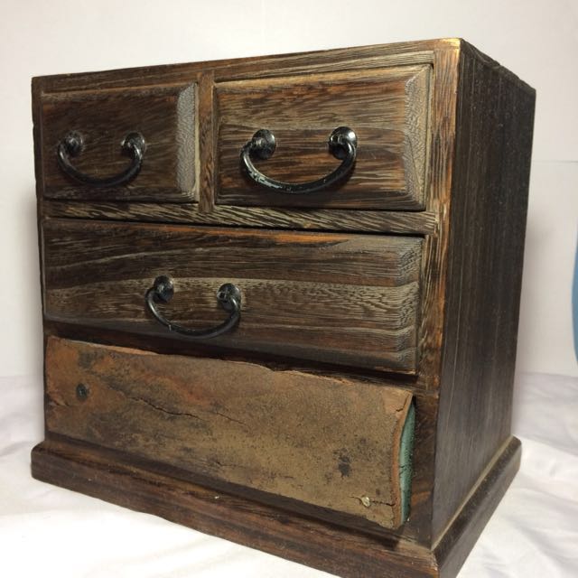 Jewelry Box With Narra Bark Antiques Antique Furniture On Carou