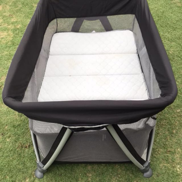 Nuna Sena Travel Cot (Black) Large size, Babies & Kids, Baby Nursery
