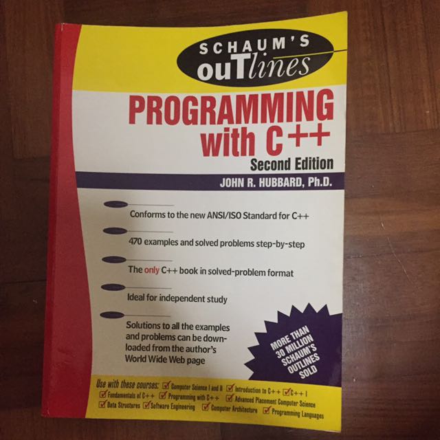 Programming With C++ (Category: Textbooks) located in Singapore. Submitted by pastel.clouds (Listing ID 104982001, Image 1). Description: 7/10 No markings.