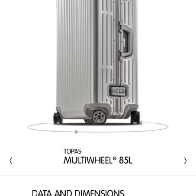 rimowa topas 85l