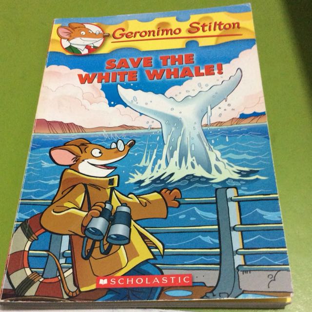 老鼠記者英文版-Save The White Whale, 興趣及遊戲, 書本& 文具, 小朋友書- Carousell