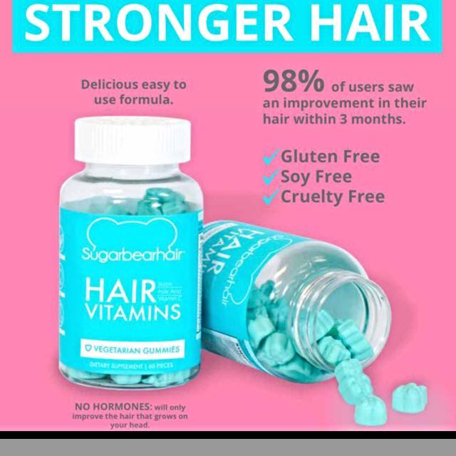 Sugar Bear Hair Supplements (Gummies), Health & Beauty on Carousell