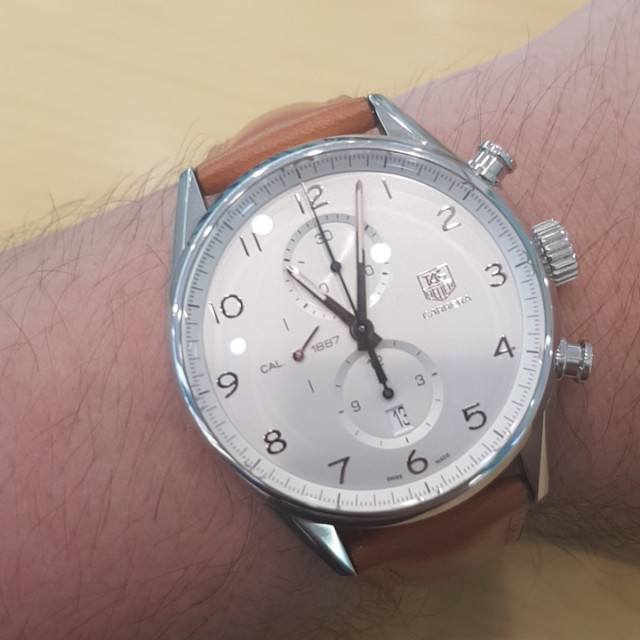 tag heuer carrera calibre 1887 rose gold