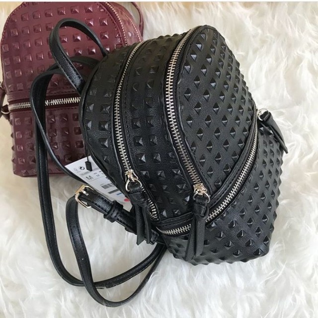 ZARA STUDDED BACKPACK, Olshop Fashion 