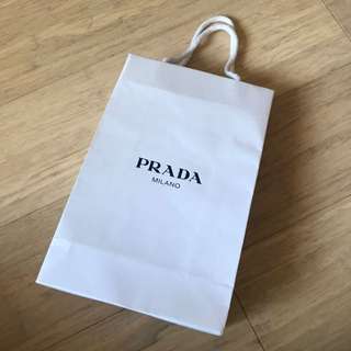 PRADA empty shopping bag (originally for packaged sunglasses)