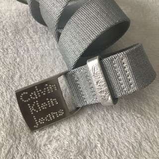Calvin Klein Jeans swarovski studded silver belt
