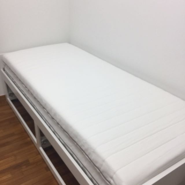 Brand new (just opened) IKEA Malfords 80*200 mattress, Furniture, Beds