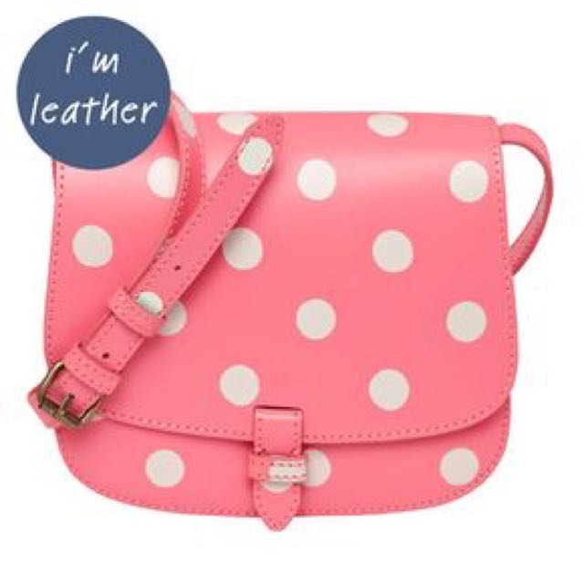 cath kidston pink leather bag