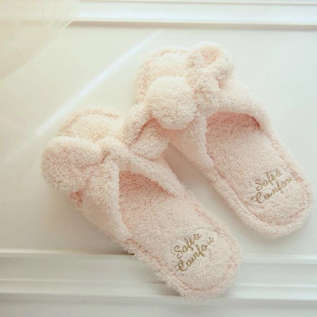Cute girly slippers room slippers Women s Fashion Footwear