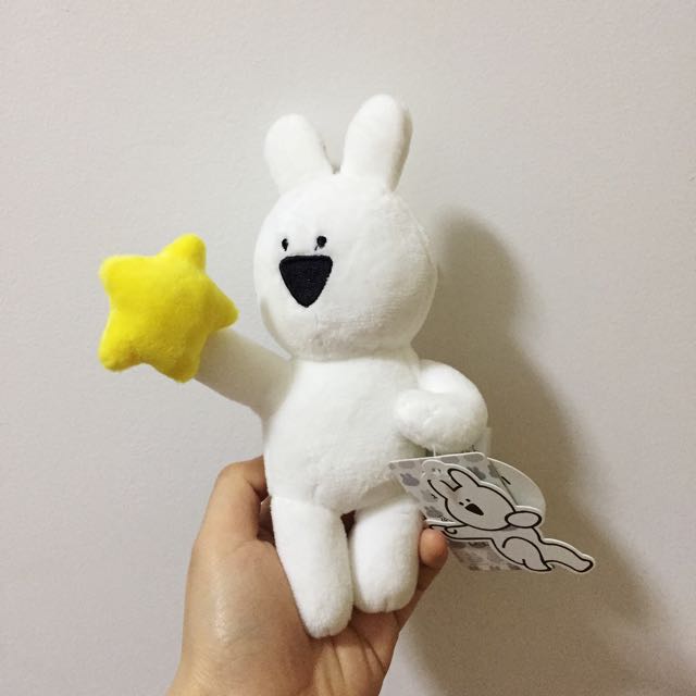 Extremely Rabbit Plushie Keychain
