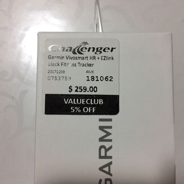 Garmin on sale vivosmart ezlink