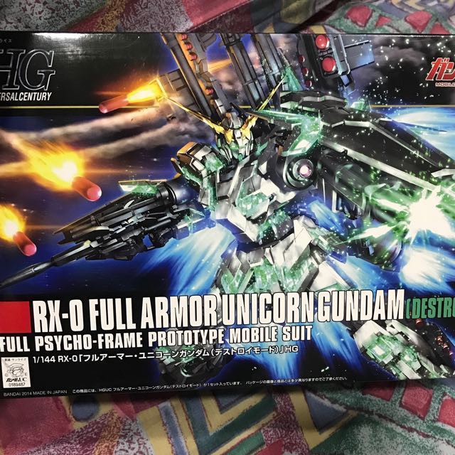 Hg 1 144 Fa Unicorn Gundam Toys Games Bricks Figurines On