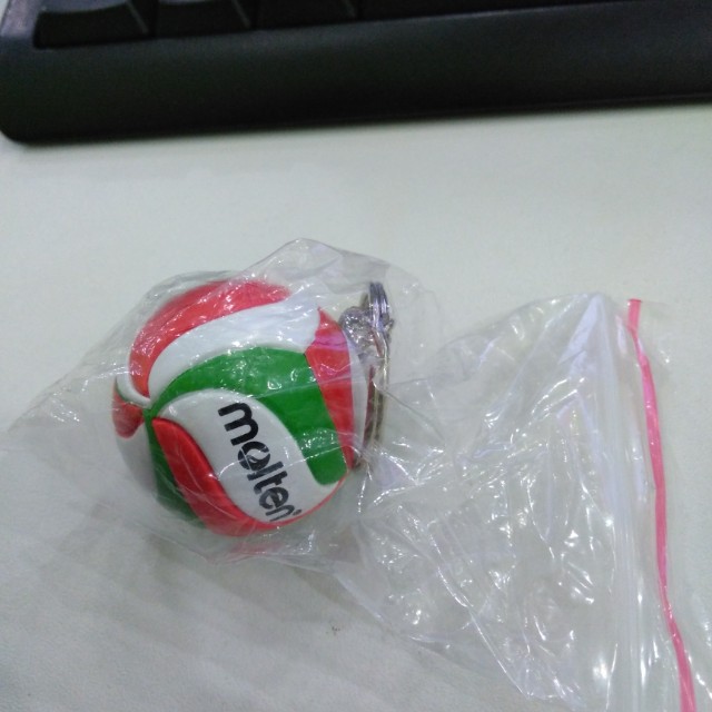 Molten volleyball keychain, Hobbies & Toys, Stationery & Craft