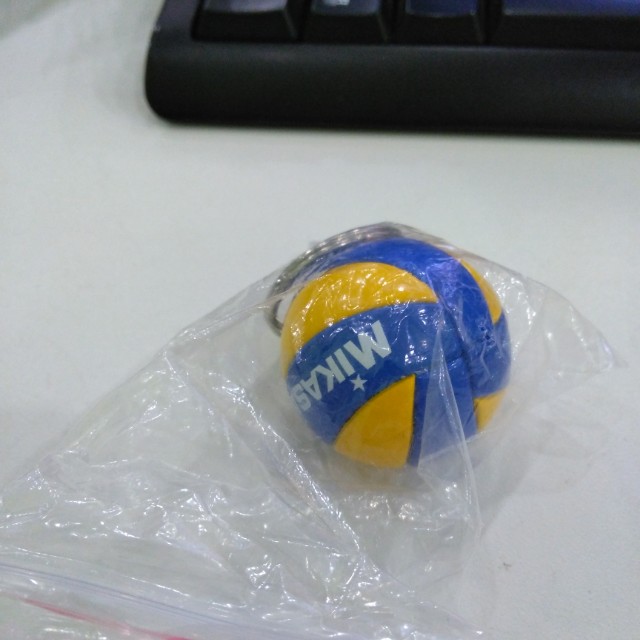 Mikasa volleyball keychain, Hobbies & Toys, Stationery & Craft
