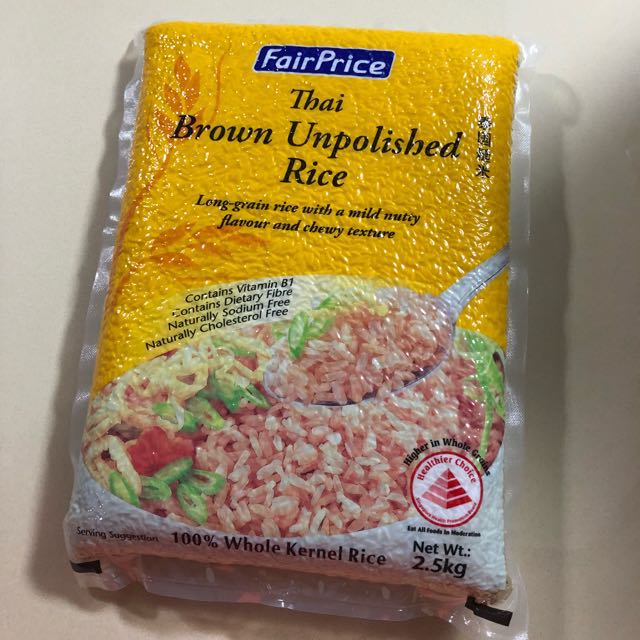 NTUC Thai Unpolished Brown Rice, Food & Drinks, Local Eats on Carousell