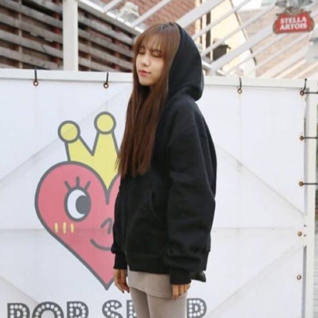 po tumblr black zip up hoodie