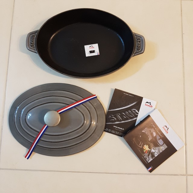 Staub Stove Oval Hot Plate Oval Hot Plate 23 cm pot, TV & Home ...