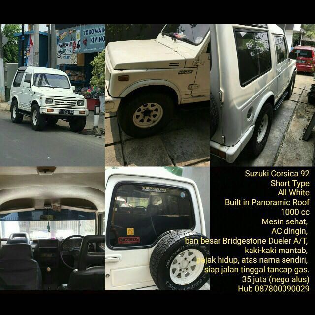 Suzuki Corsica 1992 (jimny, katana), Mobil & Motor, Mobil untuk Dijual