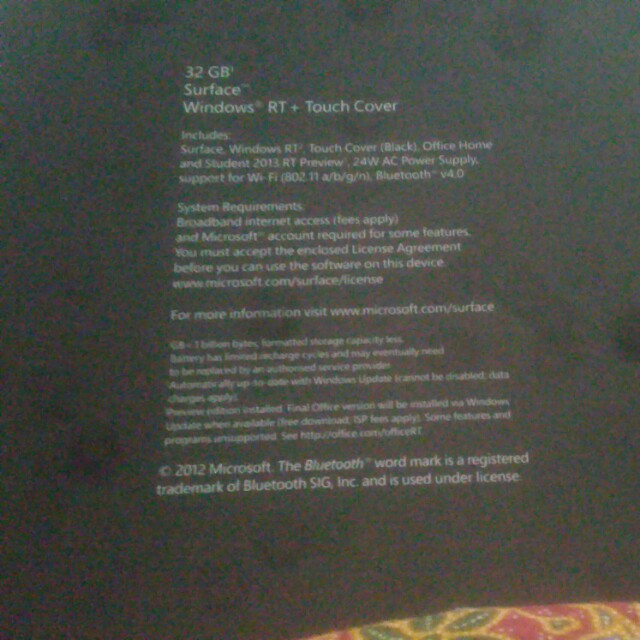 Window Rt (Category: Laptops & Notebooks) located in Singapore. Submitted by nataliachomel (Listing ID 151520748, Image 2). Description: Used onces . Still good condition . 9/10 . Come w 2 keyboard ..