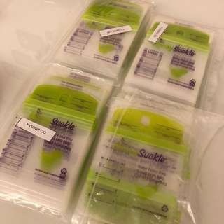 Honey suckle breast milk bags