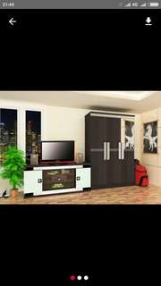 Lemari Pakaian 3 Pintu & Meja Tv