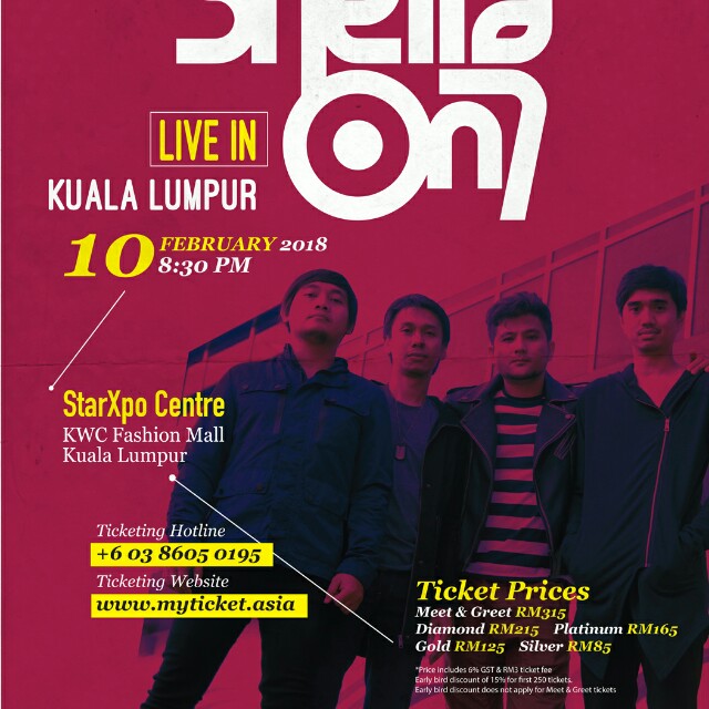 2 Gold Class Tickets To Sheila On 7 Live In Malaysia 2018 Tickets Vouchers Event Tickets On Carousell