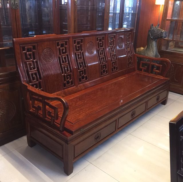 花梨木梳化床 傢俬 家居 傢俬 梳化 Carousell