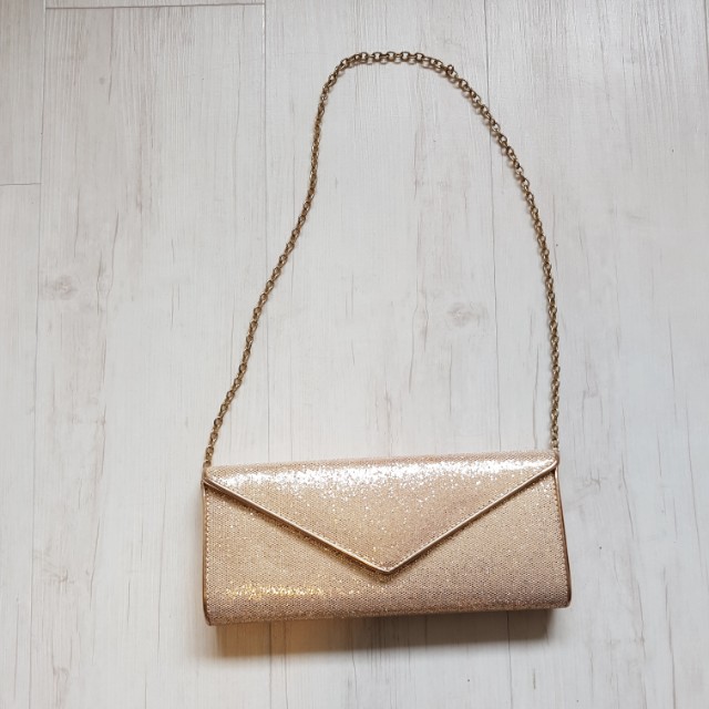 aldo rose gold clutch